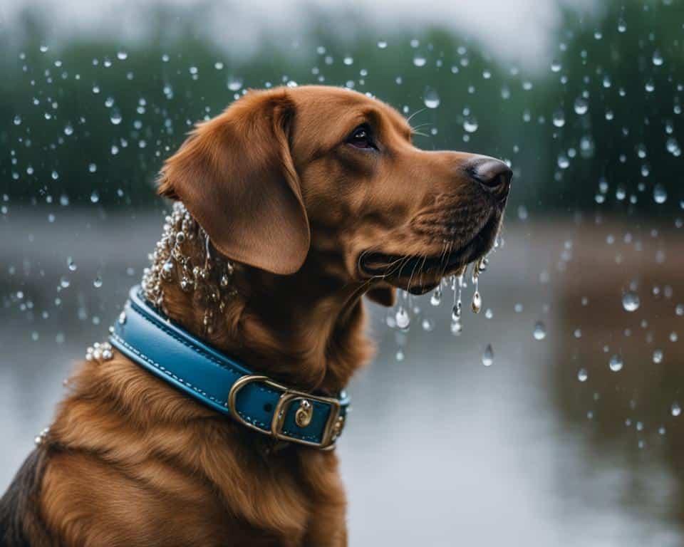 waterproof leather reflective dog collars